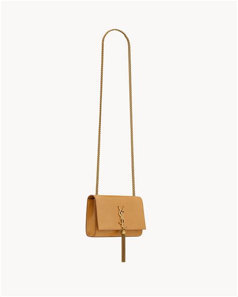 ysl kate small tassel brown|KATE SMALL with tassel in shiny lizard .